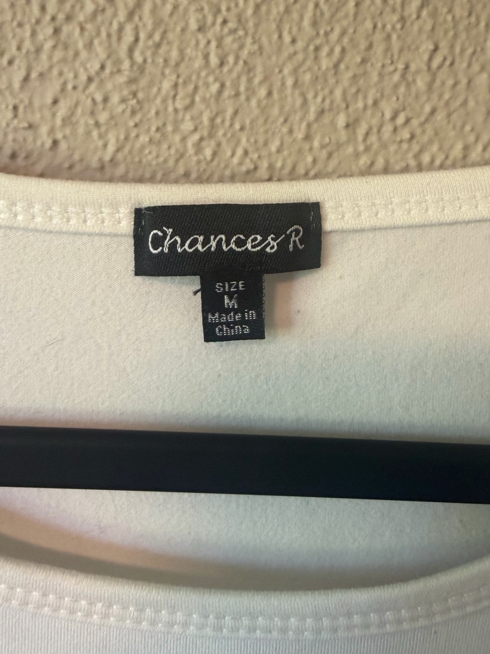 Chances R White Top Size Medium - Picture 2 of 5